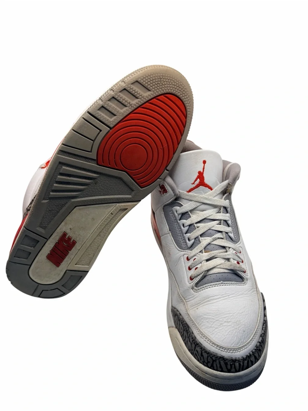 Nike Air Jordan 3 Retro Fire Red 2022 Men’s Size 12 White Cement DN3707-160